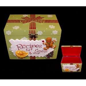   Patch Gingerbread Man Christmas Recipe Box #GBP0125