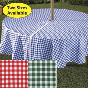 wrap around Umbrella Table cloth cover zippered easy on fit garden 