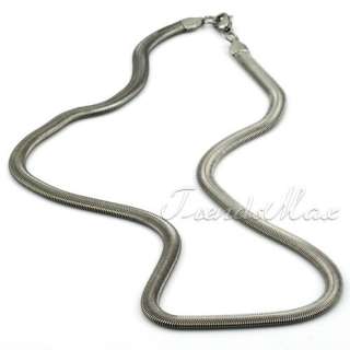 6MM Herringbone Stainless Steel Necklace Chain KN39  