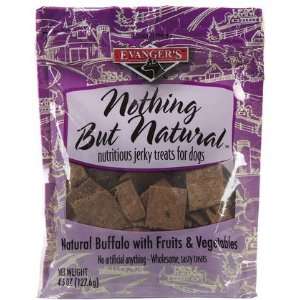 Natural Buffalo, Fruit & Vegetable Jerkey   4.5 oz (Quantity of 6)
