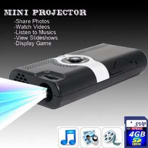  NEW PP003(with 4GB card) Portable POCKET PROJECTOR Electronics