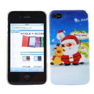  iTALKonline IMPERIAL BLUE RED MERRY CHRISTMAS SANTA CLAUS 
