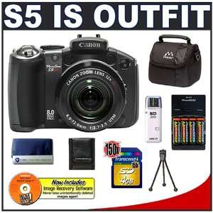  Canon PowerShot S5 IS 8.0 Megapixel Digital Camera with 12x Optical 