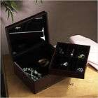 Wallace Dark Walnut Jewelry Box with Removable Tray 4016401