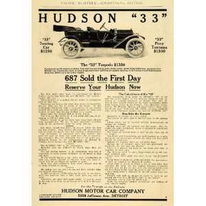   Antique Car Detroit Michigan   Original Print Ad