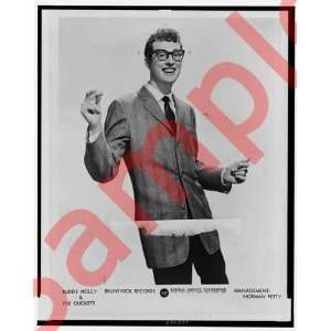 Buddy Holly snapping fingers 1958 Photograph 