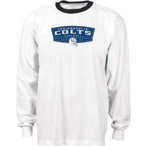  Indianapolis Colts White Bloc Party Long Sleeve Ringer T 