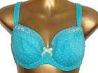   blue lightly padded balcony bra 34H   matching thongs available