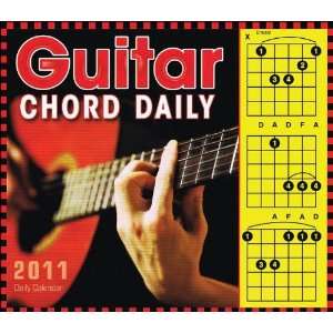  Hal Leonard 2011 Guitar Chord Daily Boxed Calendar Office 
