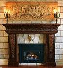 LARGE BEAUTIFUL Acanthus Hand Carving Fireplace Mantle