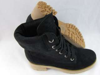LUCKY BRAND WOMENS JINNY BLACK SUEDE BOOTS 6  