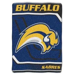  Buffalo Sabres NHL Royal Plush Raschel Blanket (Banner 