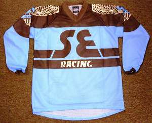 SE Racing Jersey Long Sleeve Team Blue with Brown  