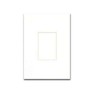  Accent Design Framing Gallery Mat 5x 7/2x 3 White 