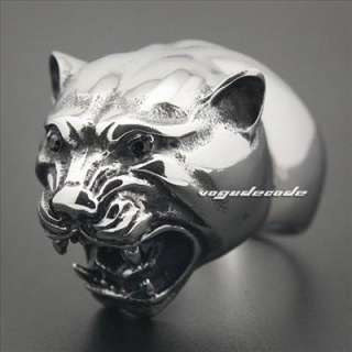   and Heavy Cougar Lion 316L Stainless Steel Mens Ring 3S001 Biker Ring