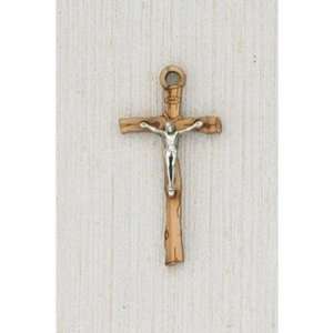  INRI Crucifix with Cord Wood 1 1/2