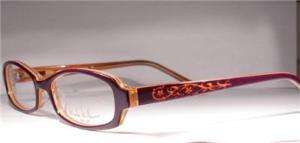 NICOLE MILLER women Eyeglass Frames FLAMENCO PLUM case  