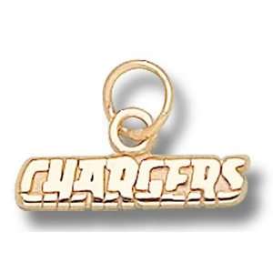 San Diego Chargers 1/8 Chargers Charm   10KT Gold Jewelry