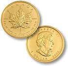 GOLD CANADA MAPLE LEAF 1/20 OZ .999 PURE GOLD BULLION RANDOM YEAR 