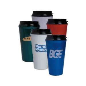   drink through lid and double wall insulated fits most cup holders