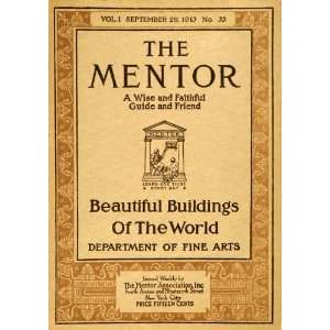  1913 Cover Mentor September Architecture Arts & Crafts 