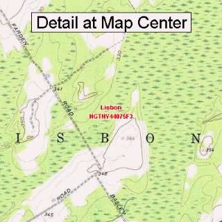  USGS Topographic Quadrangle Map   Lisbon, New York (Folded 