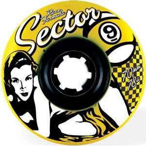  Sector 9 Race 78a 70mm Skateboard Wheels Yellow (Set Of 4 