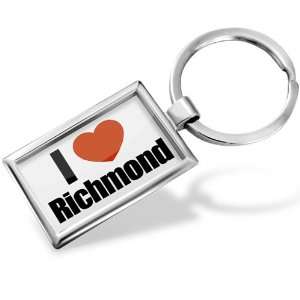 Keychain I Love Richmond region Virginia, United States   Hand Made 