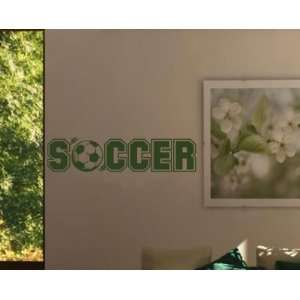Soccer Soccer Ball Sports Vinyl Wall Decal Sticker Mural Quotes Words 