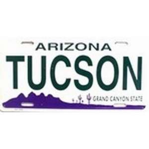 AZ Arizona Tucson License Plate Plates Tag Tags auto vehicle car front