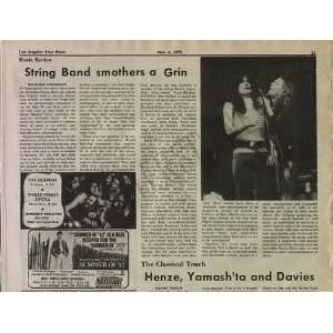  Incredible String Band Grin Nils Lofgren Gig Review 71 