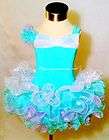 Sea Foam Blue Maga Glitz Cupcake Pageant Dress  