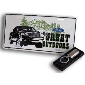  Ford The Great Outdoors License Plate (with Key Chain 