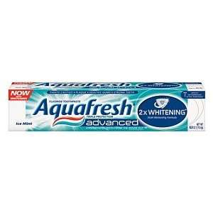  Aquafresh Advanced 2X Whitening Toothpaste Icy Mint 6oz 
