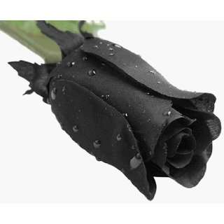  Fake Black Rose Halloween Decoration with Rain Drops