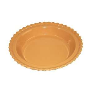  Chantal Ceramic Pie Dish 9 Inch, Glossy Curry Yellow 