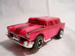   AFX 57 Chevy Nomad Wagon (Pink/Cranberry Stripe) HO Slot Car  