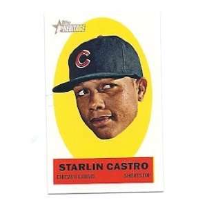  2012 Topps Heritage Stick Ons #12 Starlin Castro Chicago Cubs 