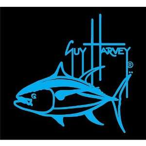  Guy Harvey Signature Tuna Fish Decal BLUE