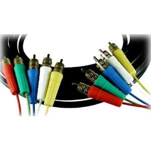   39.36 ft) 5 Channel Silver Serpent RGB+HV Cable RCA/RCA Electronics