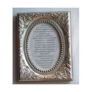   Silver Toned Prayer of St Francis recovery gift