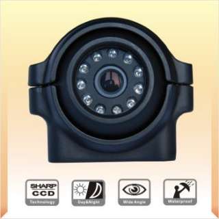 Color CCD IR Side View Camera with Four Pin Screw Wateproof Connector 
