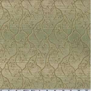  56 Wide Jacquard Outdoor Fabric Eastwood Sage/Gold By 