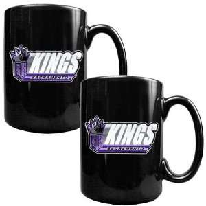  Sacramento Kings 2pc Black Ceramic Mug Set Sports 