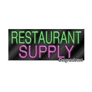  Restaurant Supplies Neon Sign