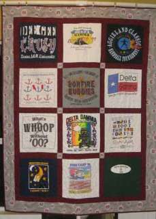 Shirt Quilt Custom Quilted From YOUR shirts  