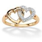 WOMENS 18 K GOLD HEART PROMISE ENGAGEMENT WEDDING DIAMOND RING 6 7 8 9 