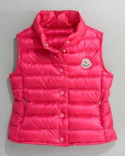 Stand Collar Quilted Vest  