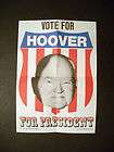 1972 U.S PRESIDENTS POSTER #14 (HOOVER) TOPPS card