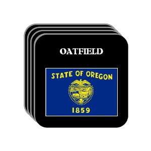 US State Flag   OATFIELD, Oregon (OR) Set of 4 Mini Mousepad Coasters